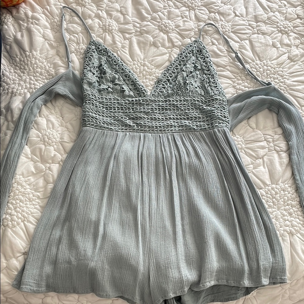 Elegant Lace Trim Women’s Romper
